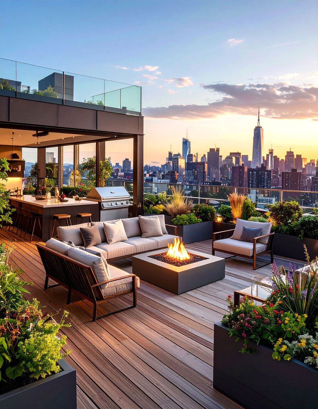 The Sleek Urban Rooftop Backyard - 30 backyard inspiration