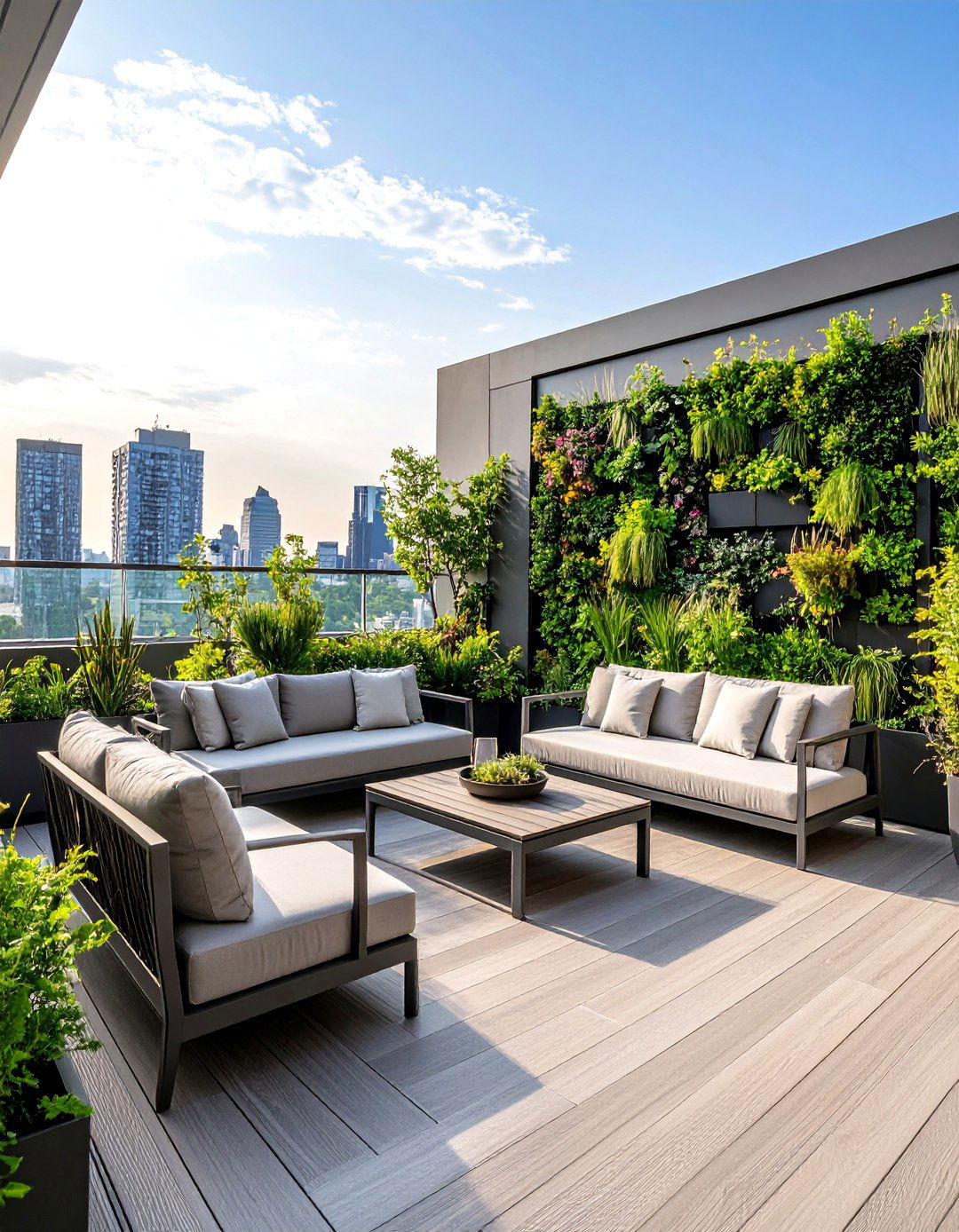 The Sleek Urban Rooftop Backyard - 30 backyard decor ideas