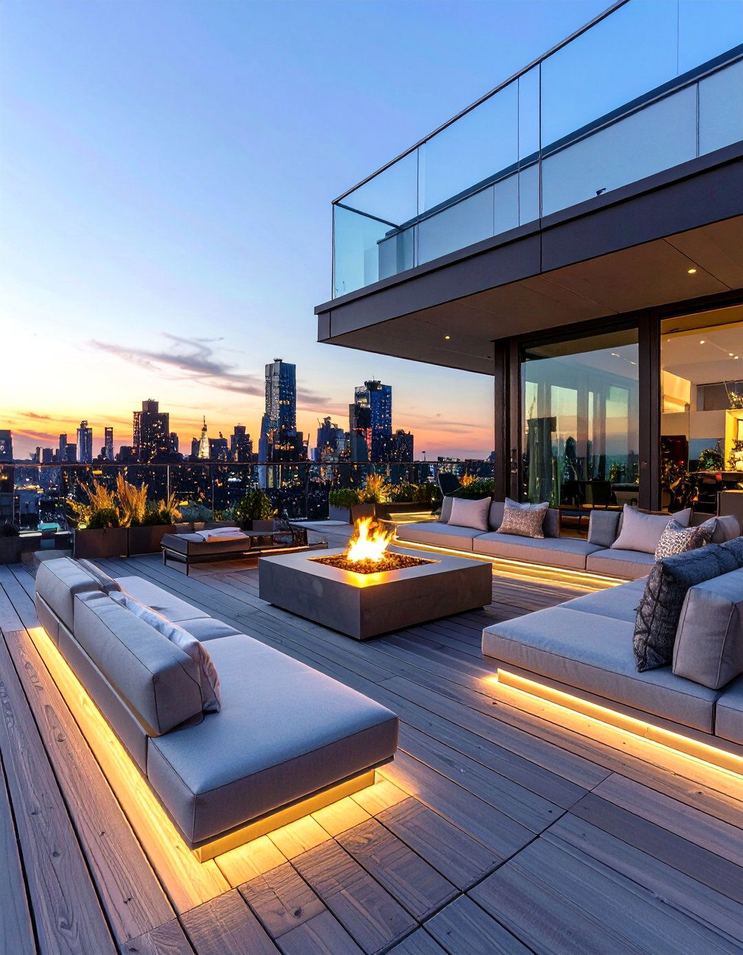 The Sleek Urban Rooftop Deck - 30 deck and patio ideas