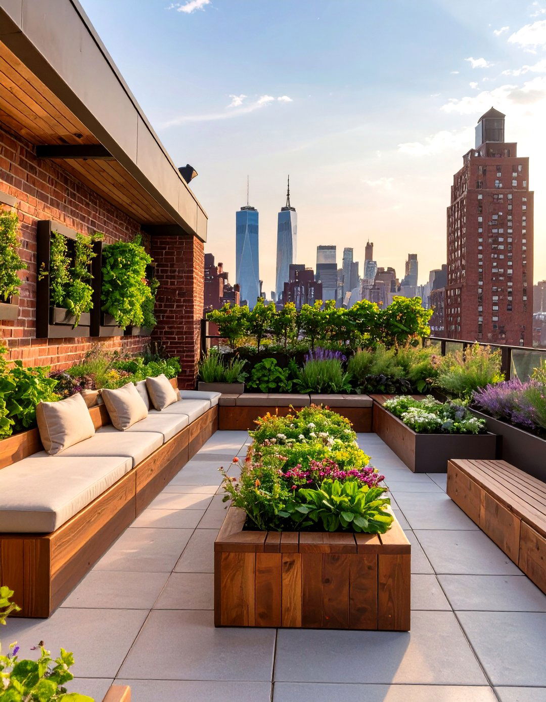 The Sleek Urban Rooftop Garden - 30 design your backyard online free ideas