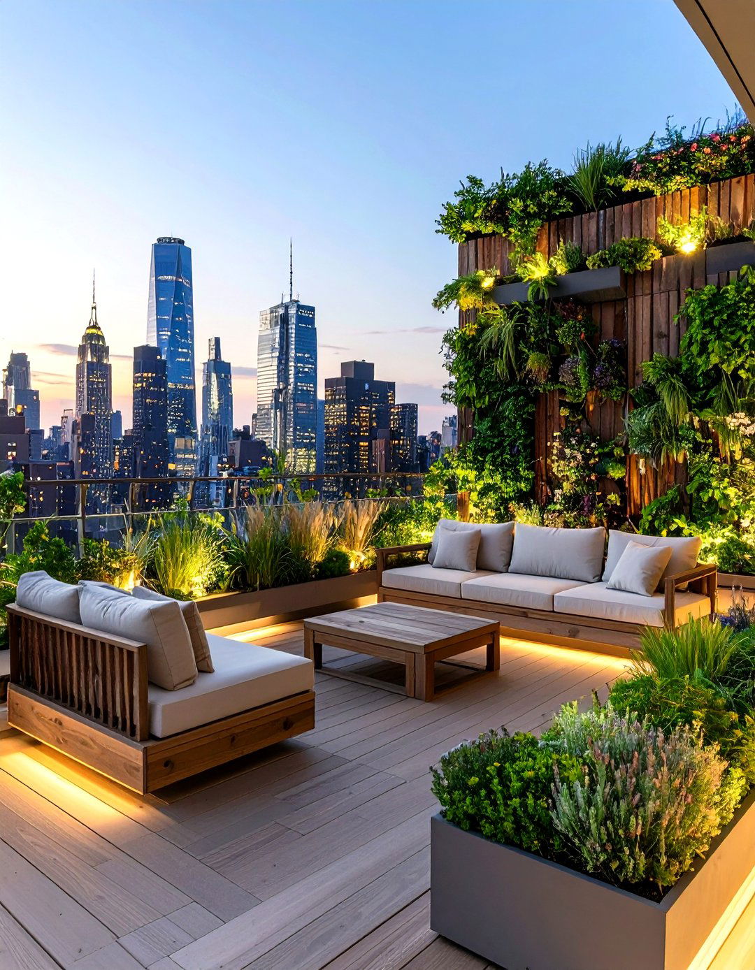 The Sleek Urban Rooftop Garden - 30 landscape design online ideas