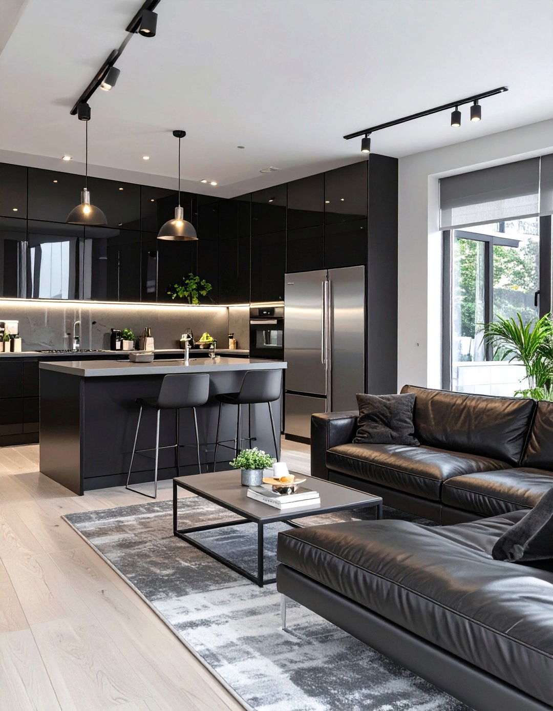 The Sleek Urban Studio - 30 garage apartment ideas