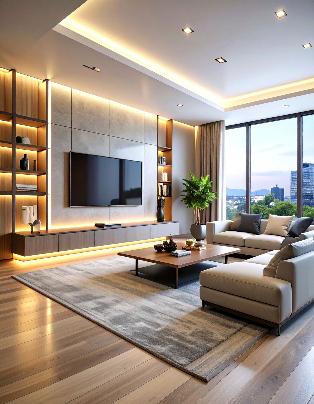 The Sleek Urban Tech Family Room - 30 family room decor ideas