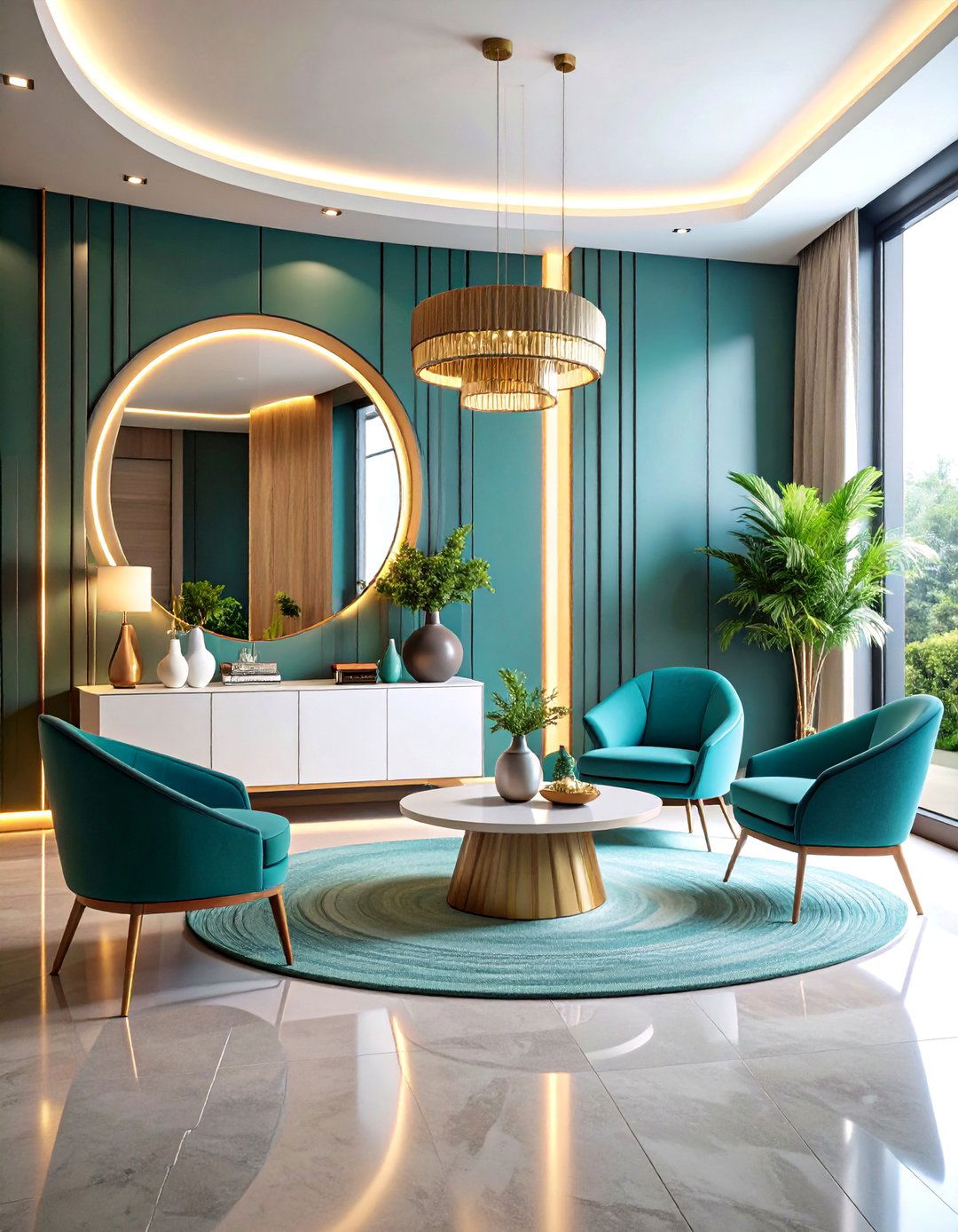 The Sleek and Modern Entryway with LED Lighting - 30 entryway wall decor ideas