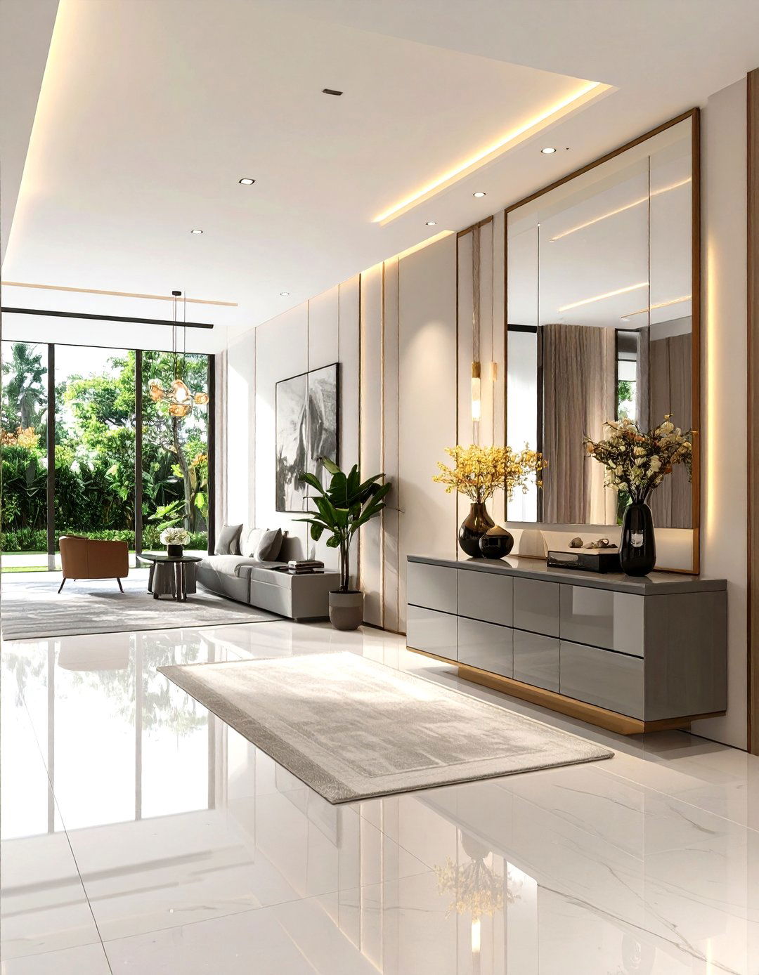 The Sleek and Modern Entryway - 30 entryway decorating ideas