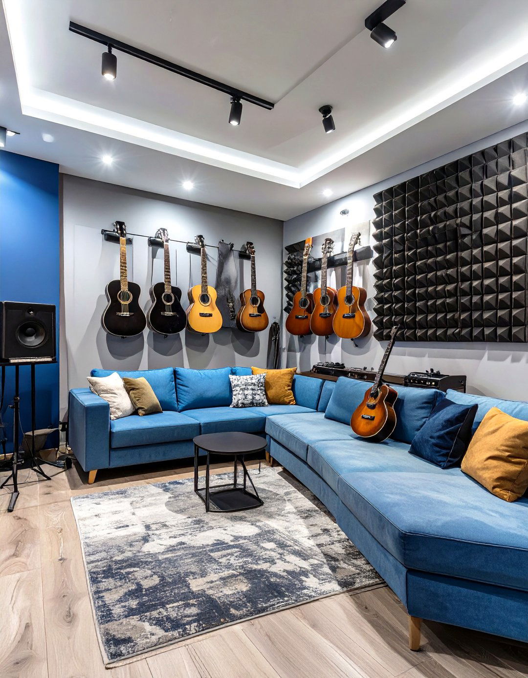The Sleek and Modern Music Room - 30 basement decor ideas