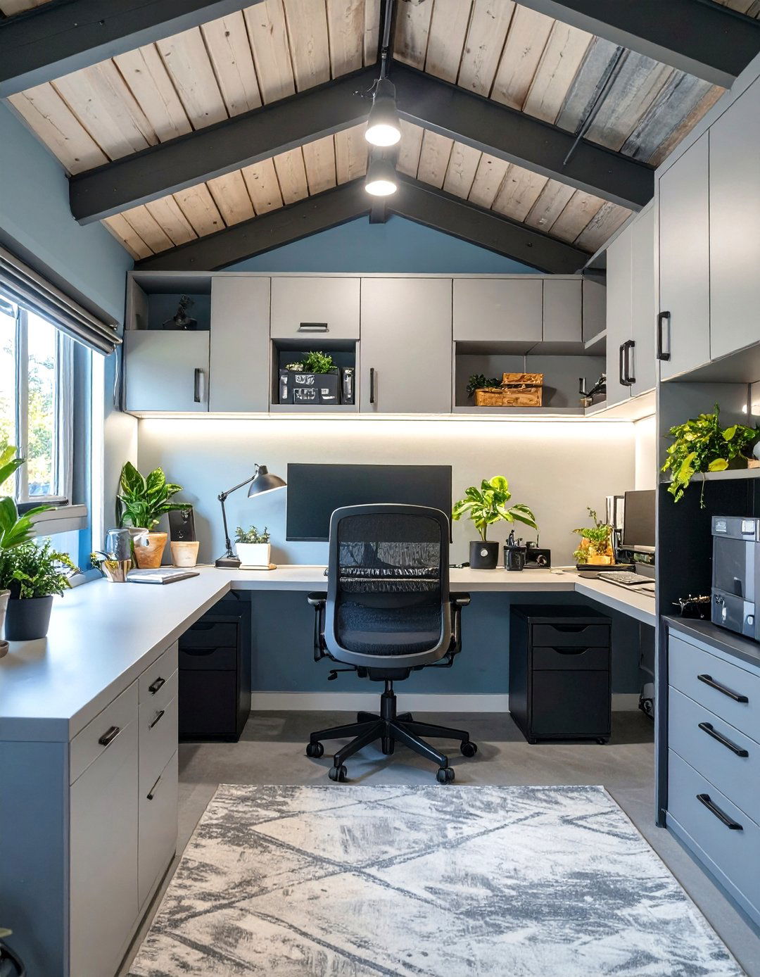 The Sleek and Simple Home Office - 30 garage hangout ideas