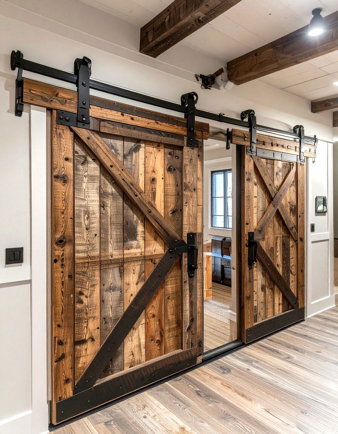 The Sliding Barn Basement Door - 30 basement door ideas