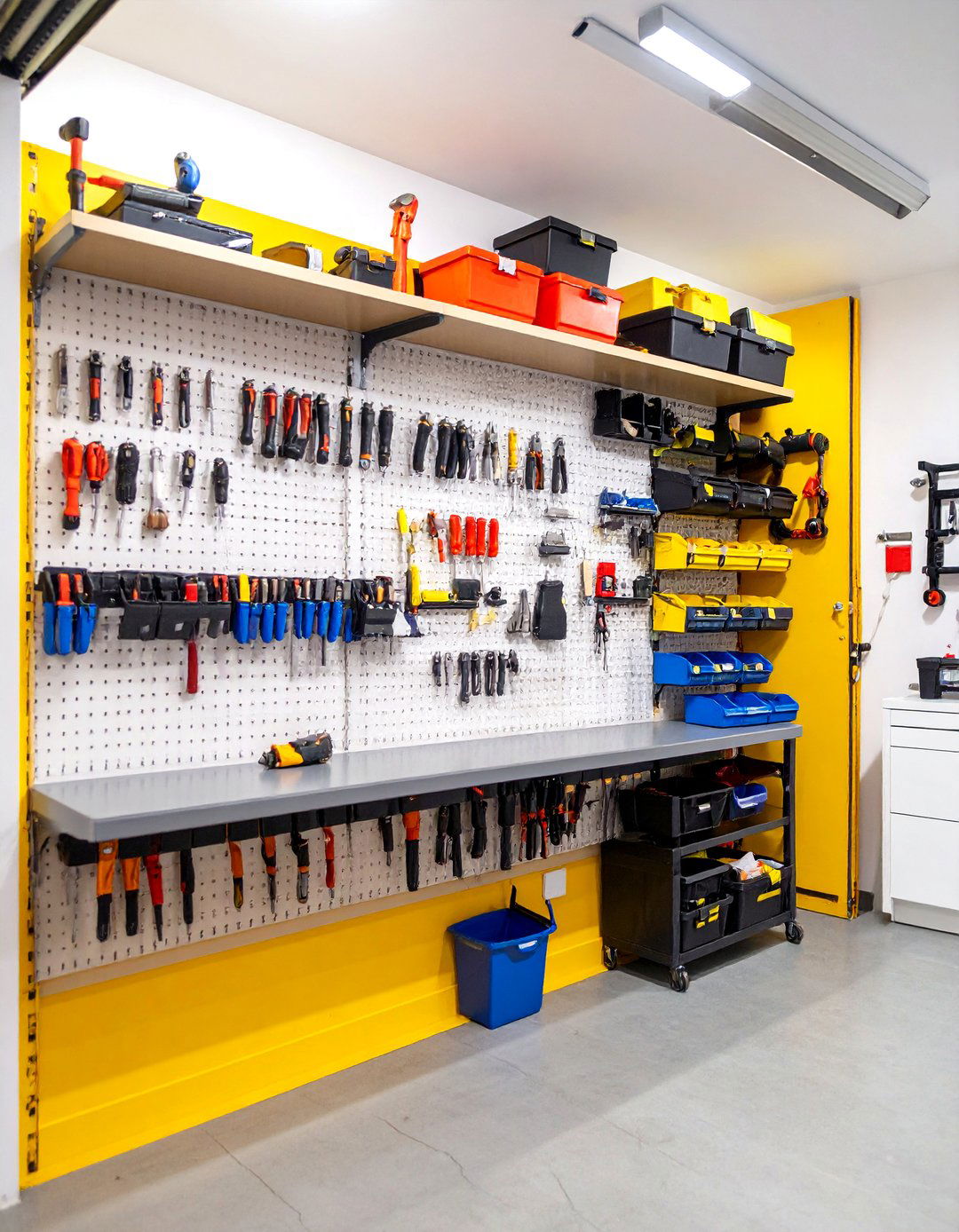 The Sliding Pegboard Wall System - 30 garage storage ideas diy