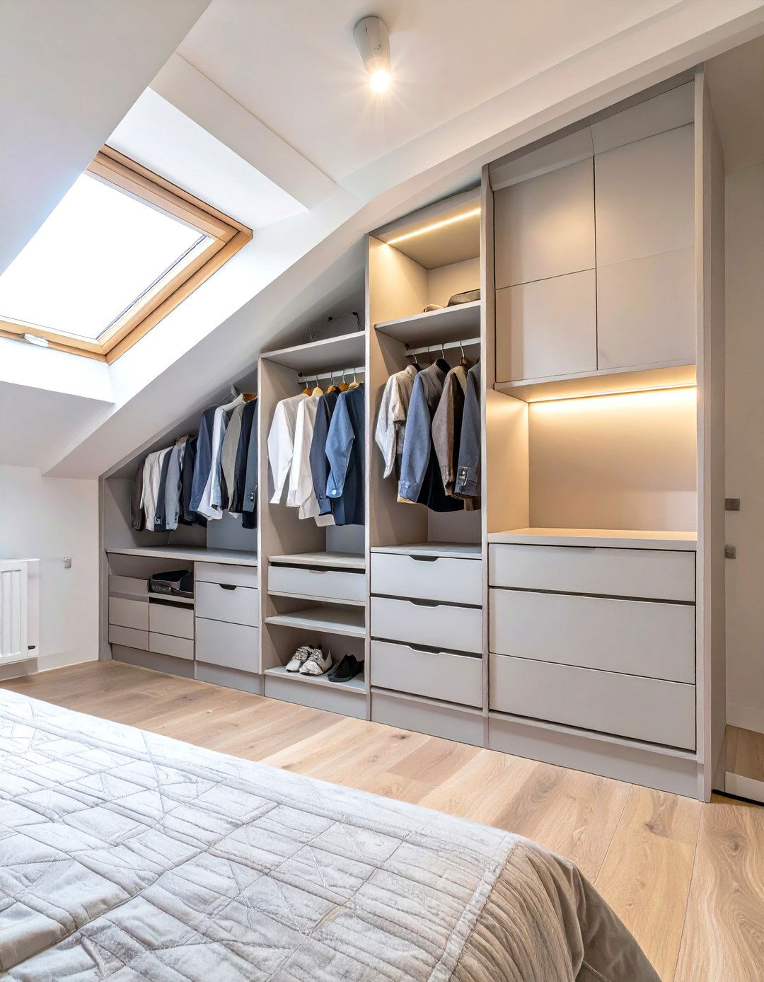The Sloped Ceiling Wardrobe - 30 built in wardrobe ideas