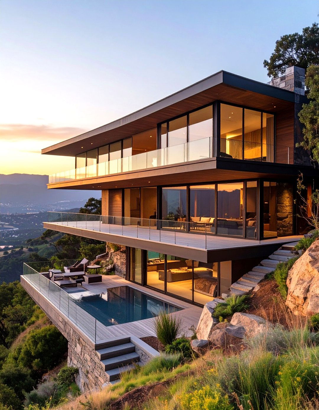 The Sloped Site Hillside House - 30 contemporary house design ideas