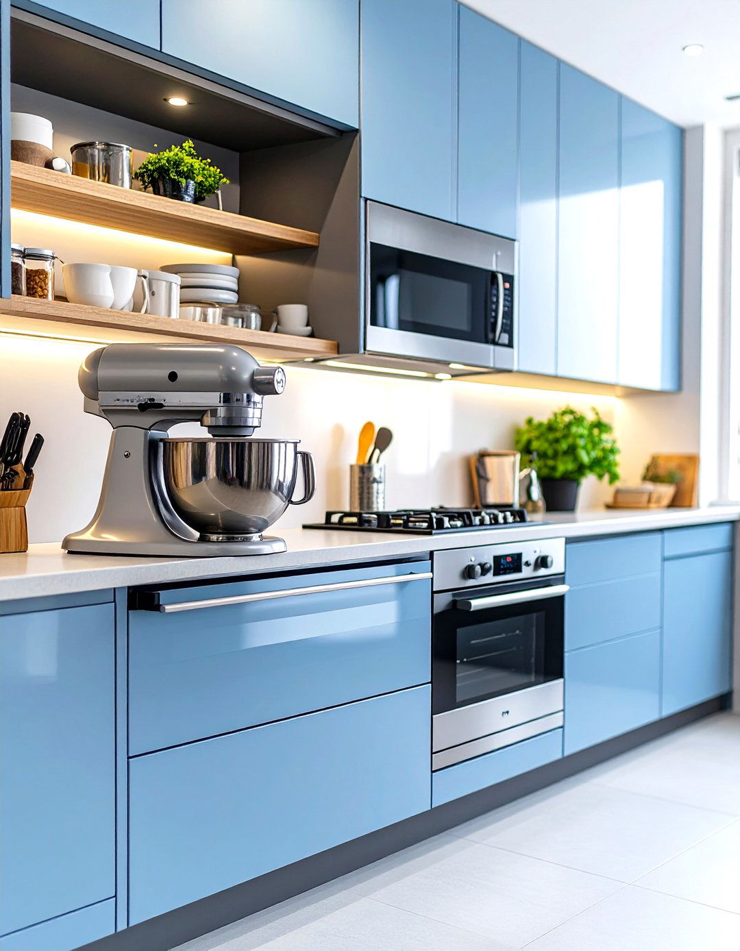 The Small Appliance Sliding Shelf - 30 kitchen cabinet organization ideas