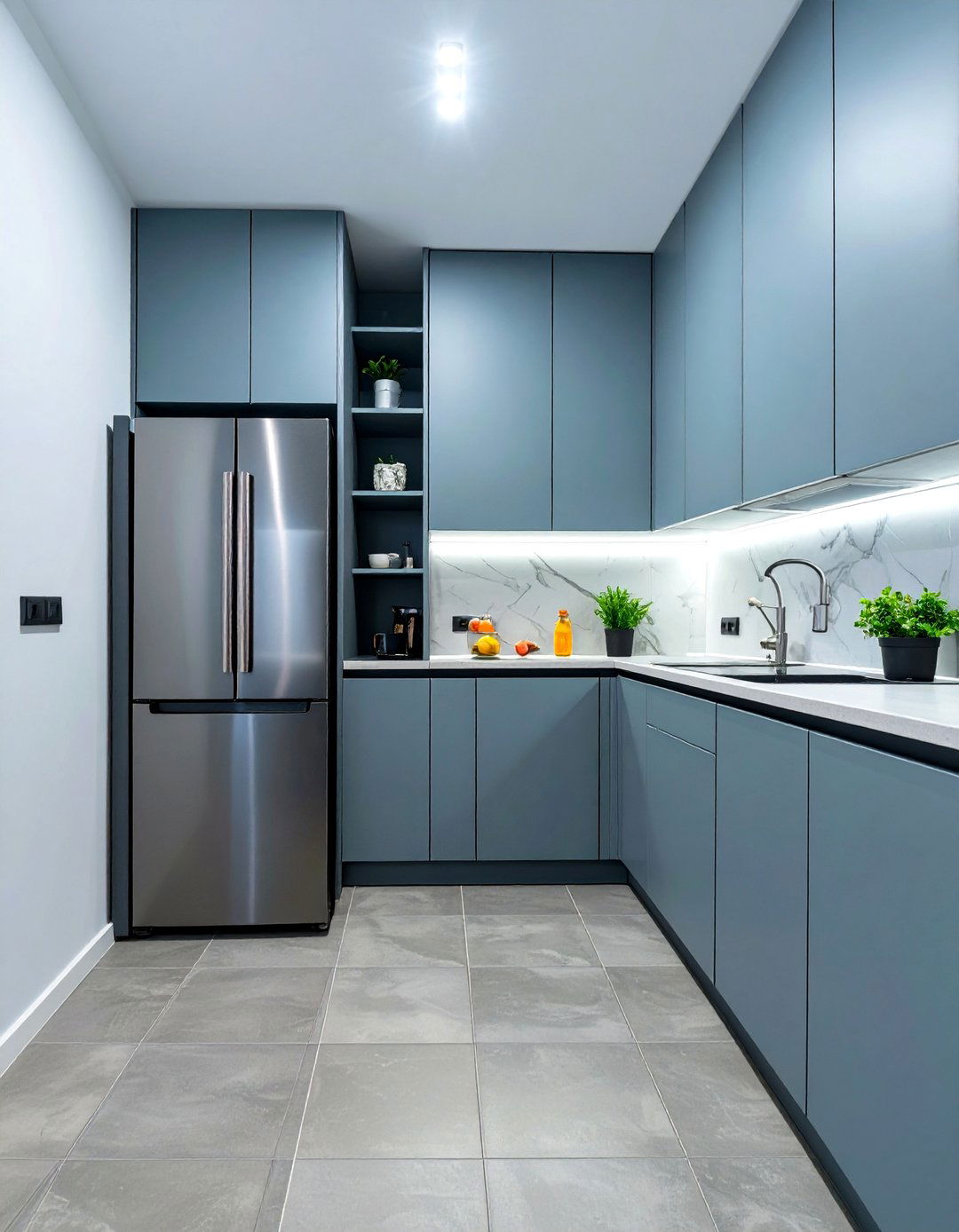 The Small Kitchen Layout with Compact Appliances - 30 small kitchen layout ideas
