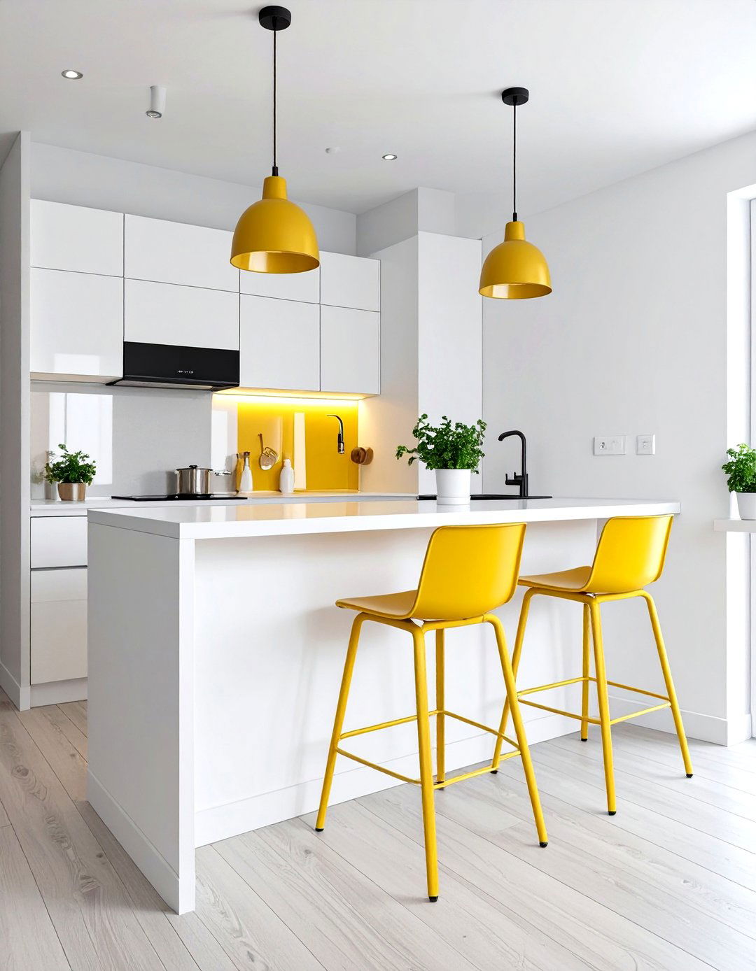 The Small Kitchen Layout with a Breakfast Bar - 30 small kitchen layout ideas