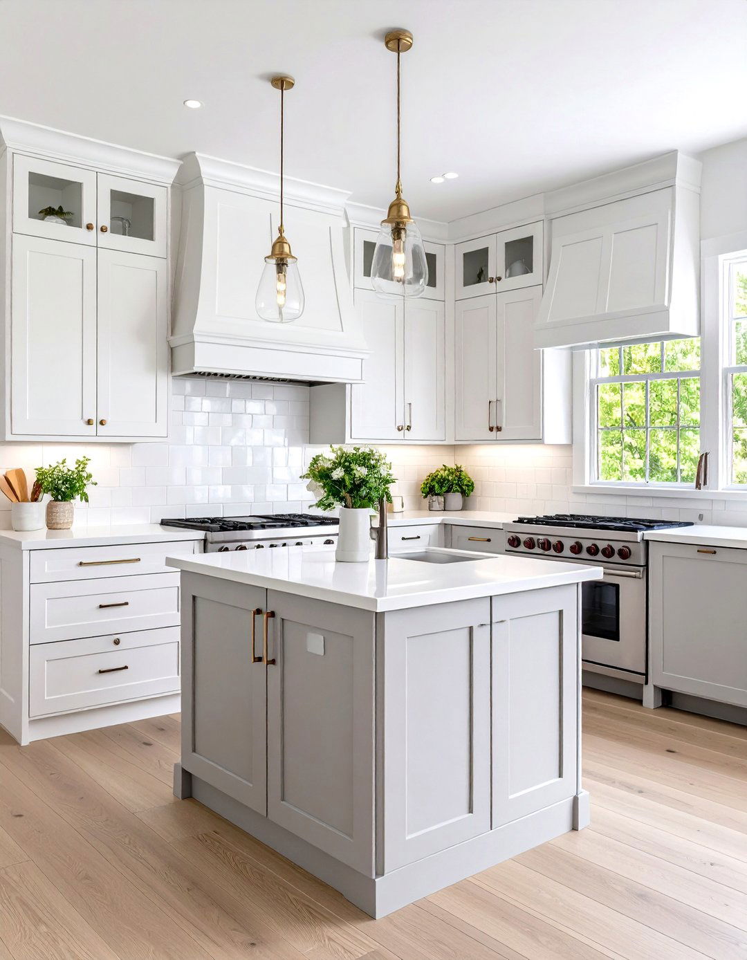 The Small Kitchen with Light Grey and White - 30 grey and white kitchen ideas
