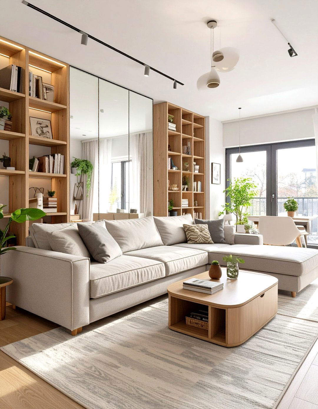 The Small Space Multi Functional Living Room - 30 cute cozy apartment living room decorating ideas