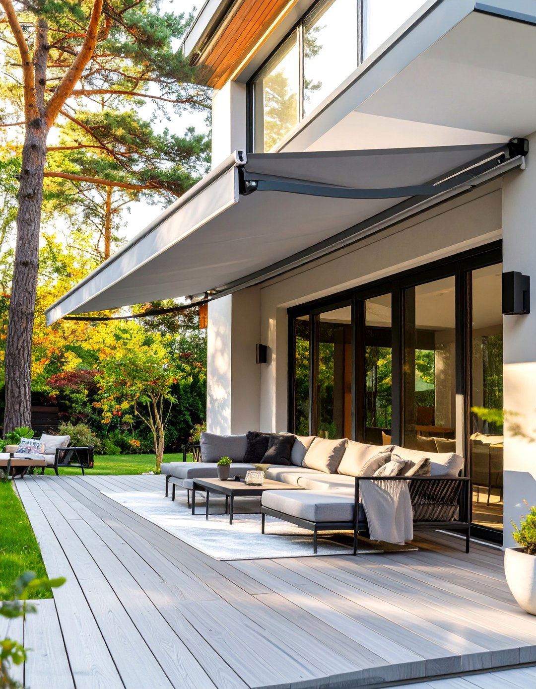 The Smart Awning with Automation - 30 deck awning ideas