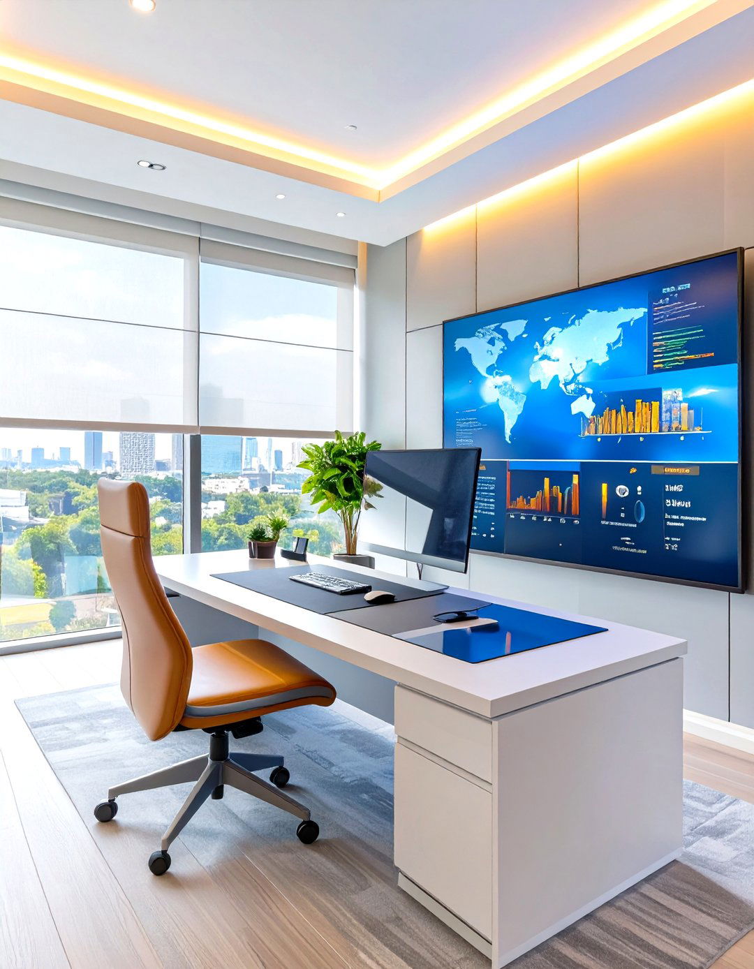 The Smart Home Command Center Office - 30 mens home office ideas