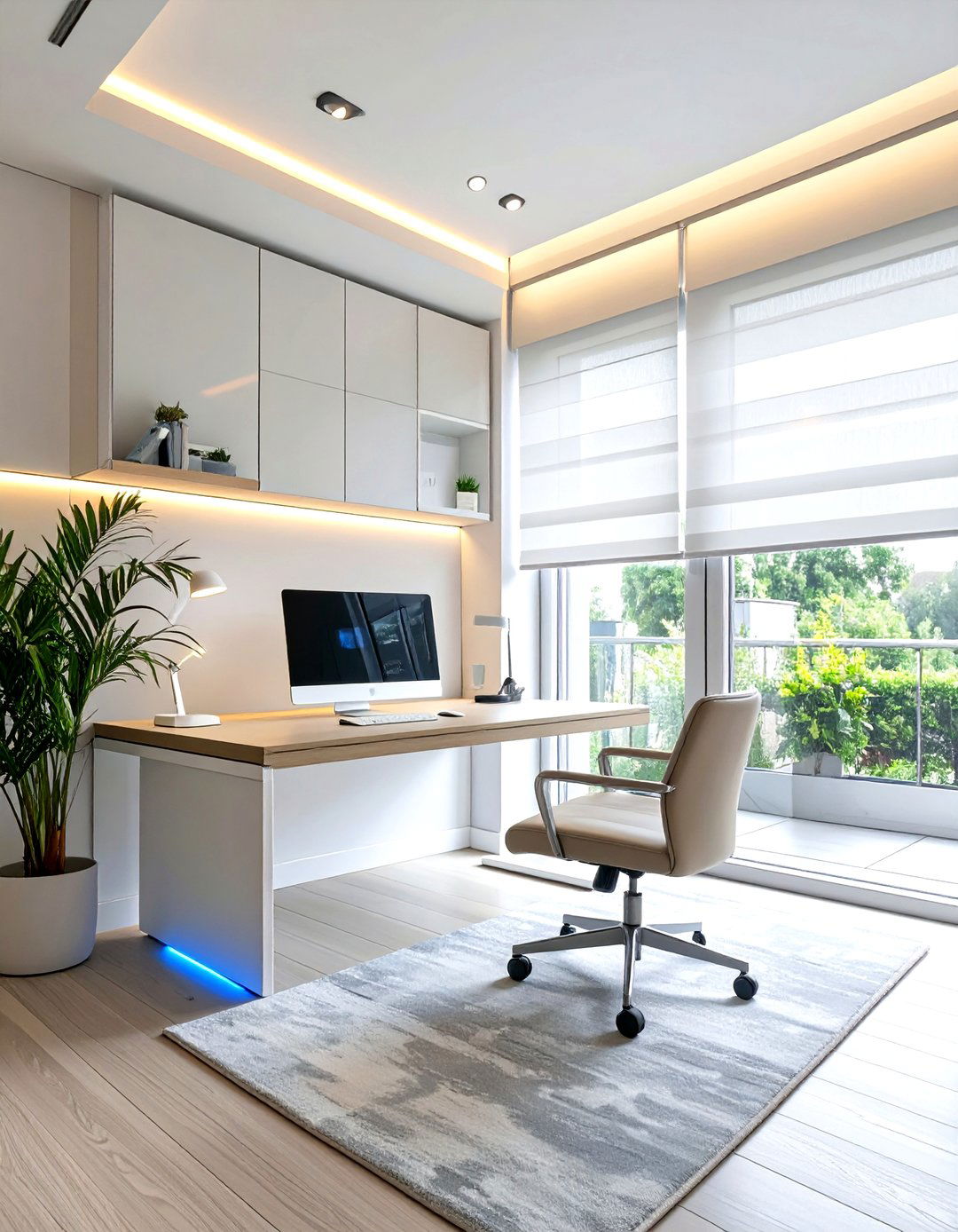 The Smart Home Integrated Office - 30 home office furniture ideas