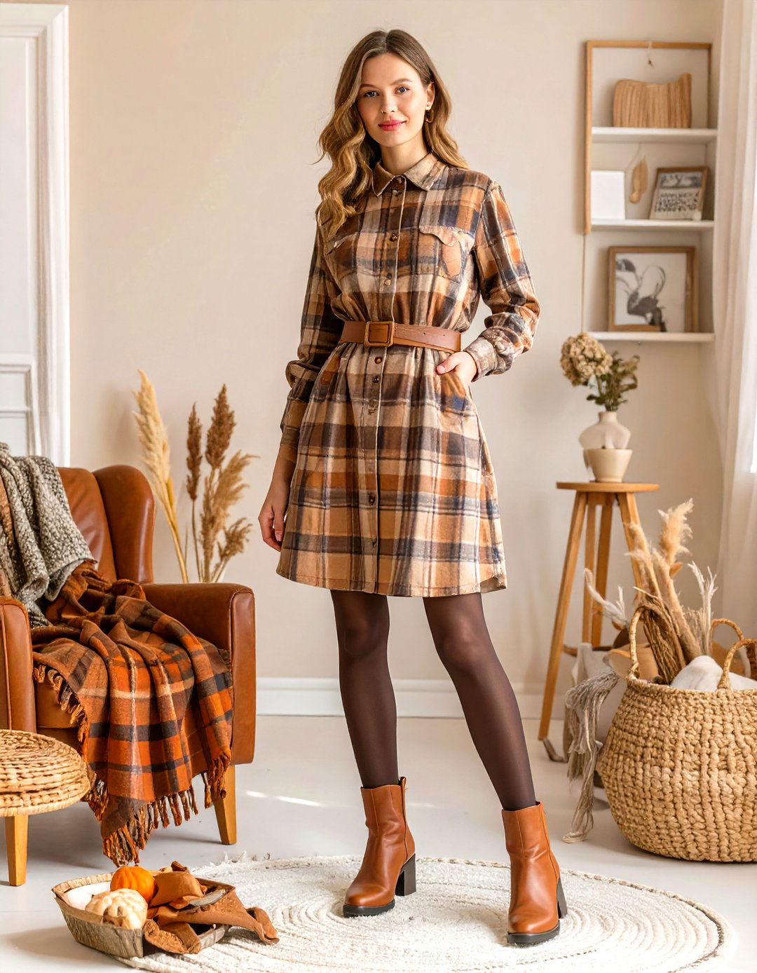 The Smart Shirt Dress - 30 baby shower outfit ideas guest winter