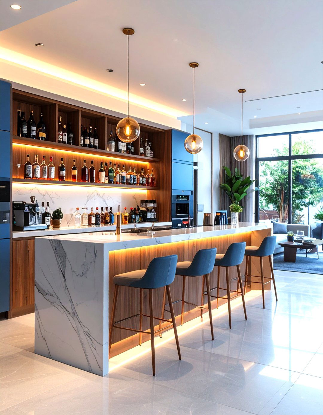 The Smart Tech Bar - 30 living room bar ideas