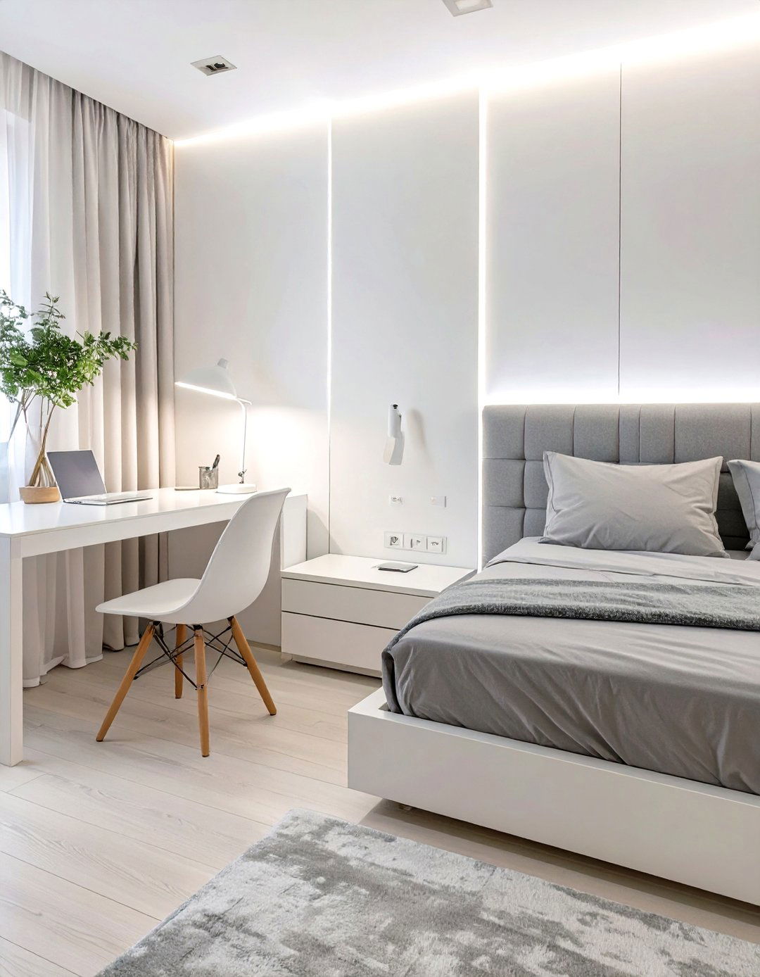 The Smart Tech Integrated Guest Room - 30 guest room office ideas