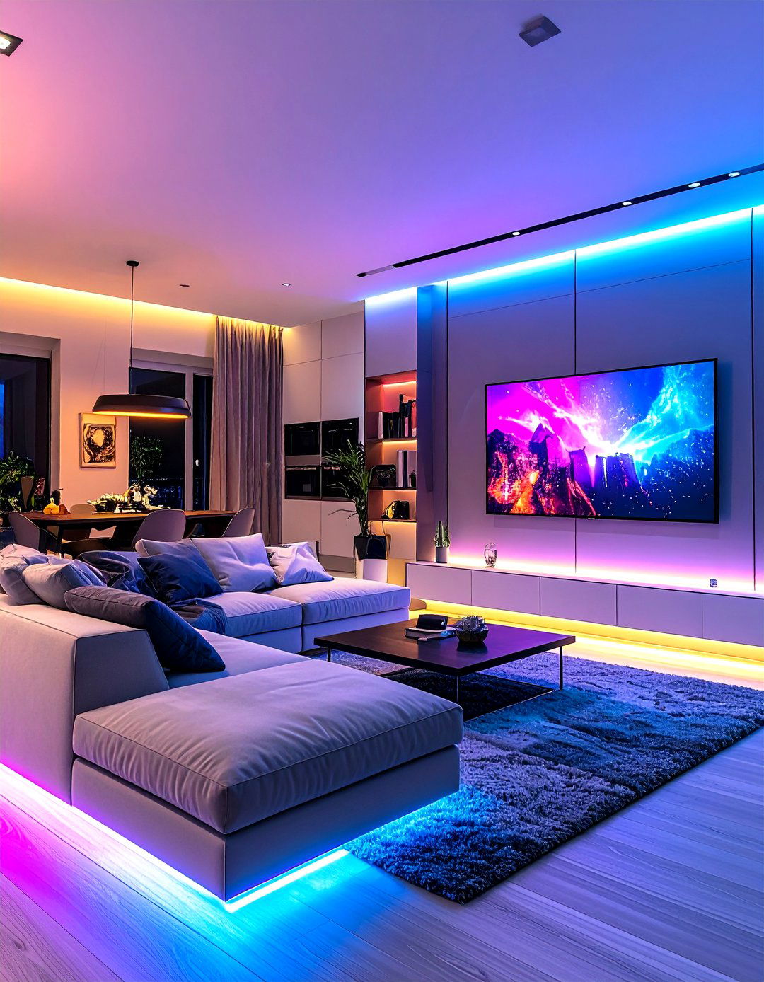 The Smart Tech Integrated Living Room - 30 living room ideas for small spaces