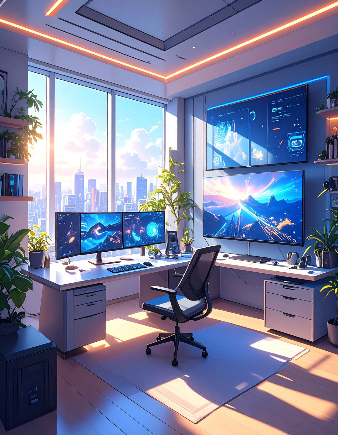 The Smart Tech Integrated Workspace - 30 at home office ideas