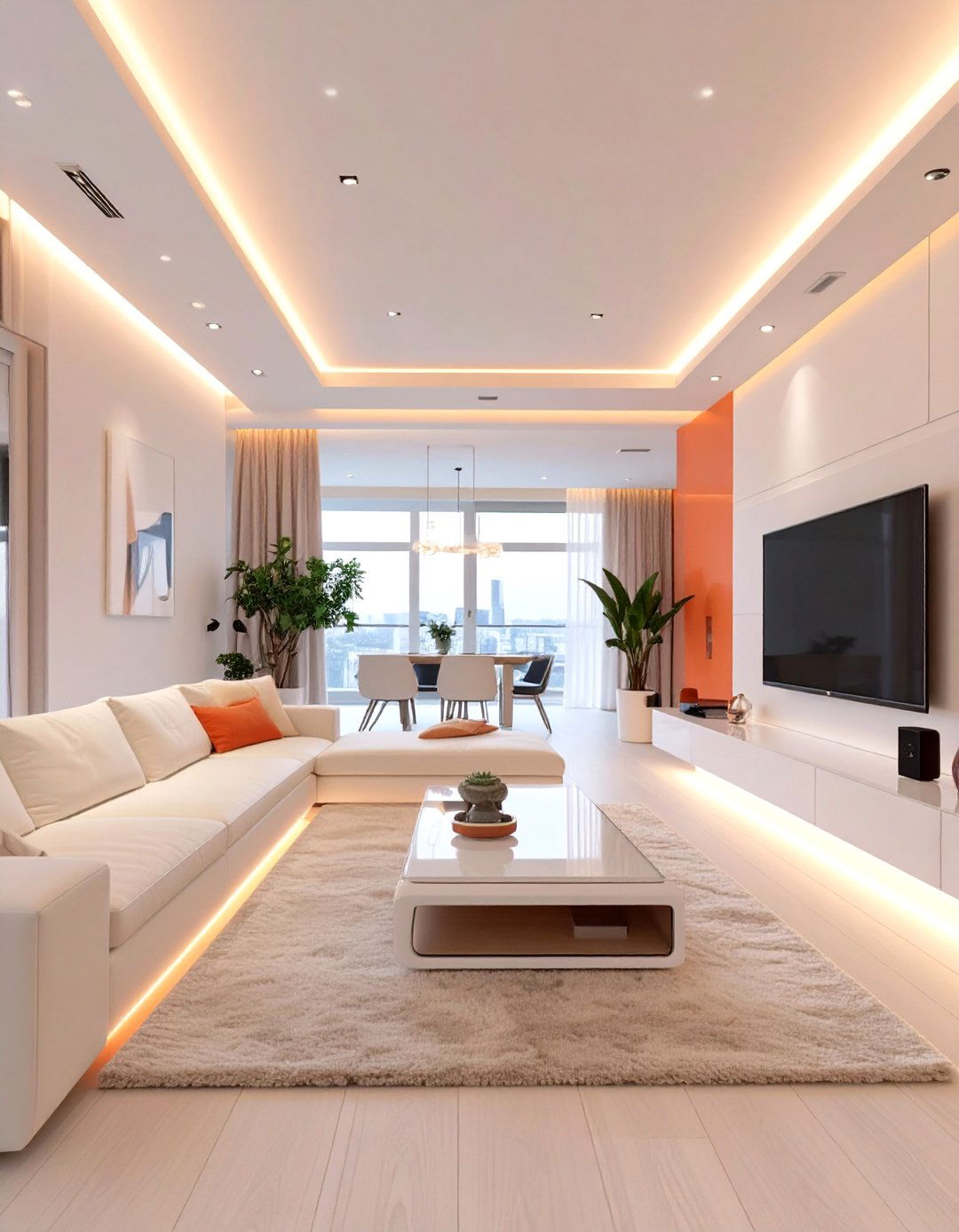 The Smart Tech Minimalist Living Room - 30 budget apartment living room ideas