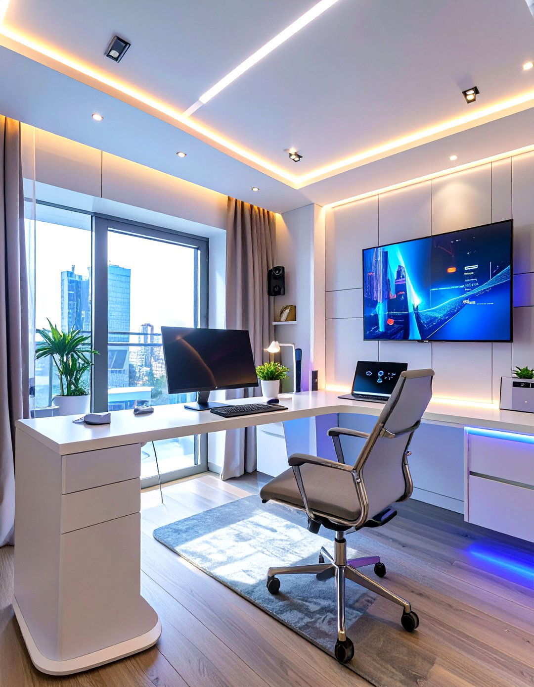 The Smart Tech Office - 30 home office guest room ideas