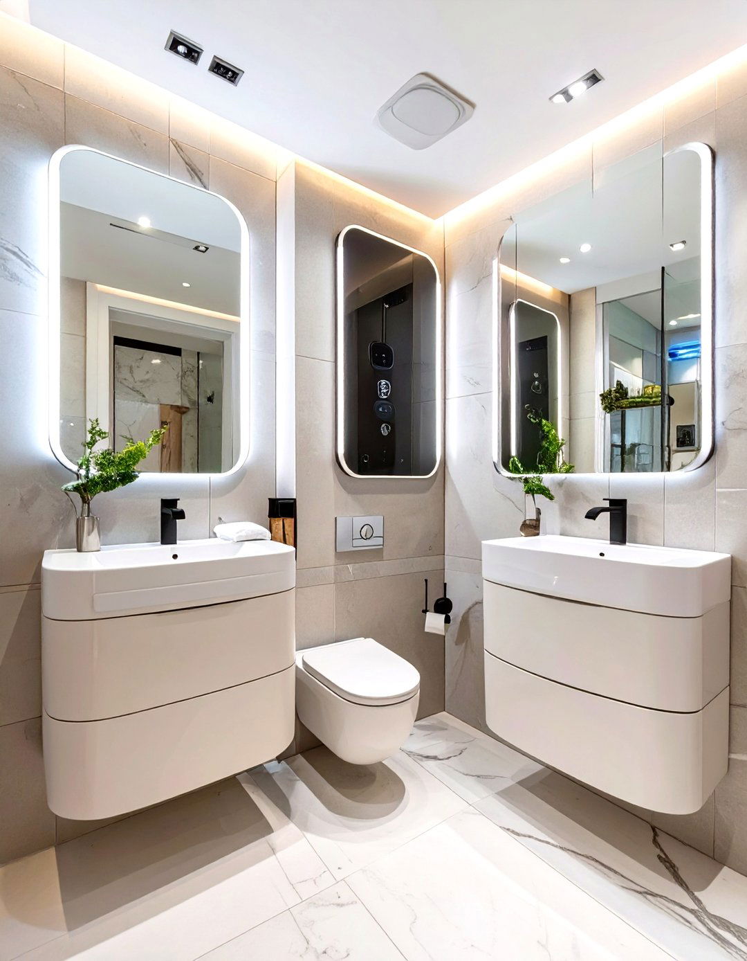 The Smart Technology Bathroom - 30 jack and jill bathroom ideas