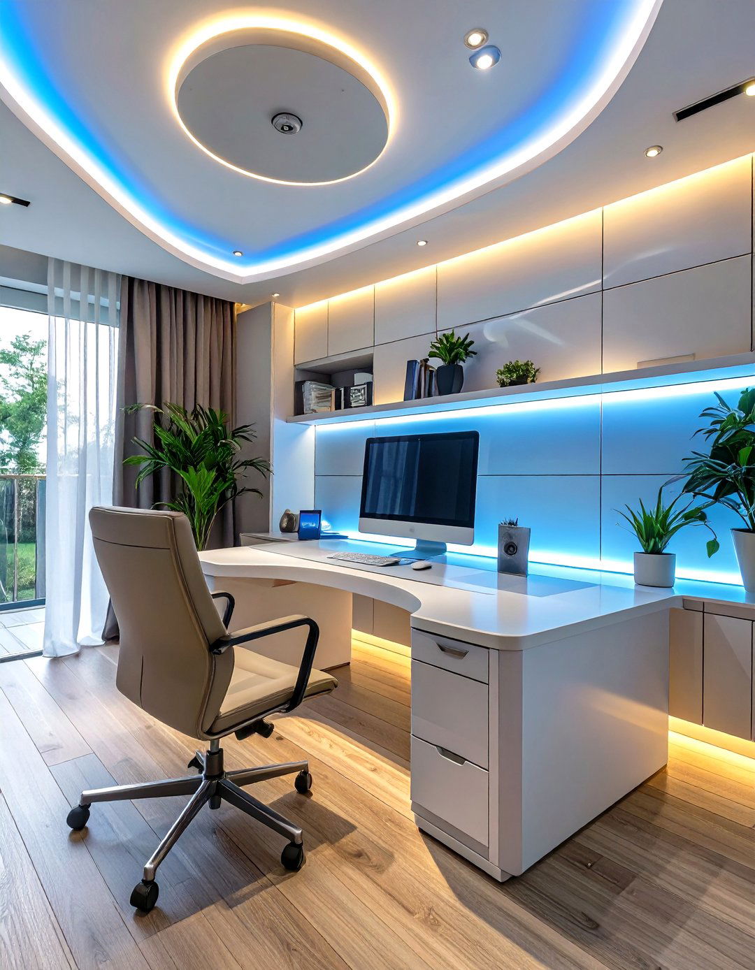The Smart Technology Integrated Office - 30 home office ideas for him