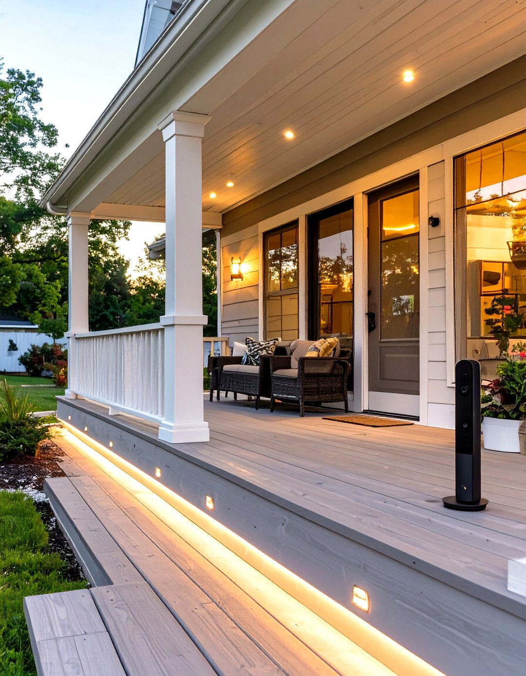 The Smart Technology Porch - 30 mobile home front porch ideas