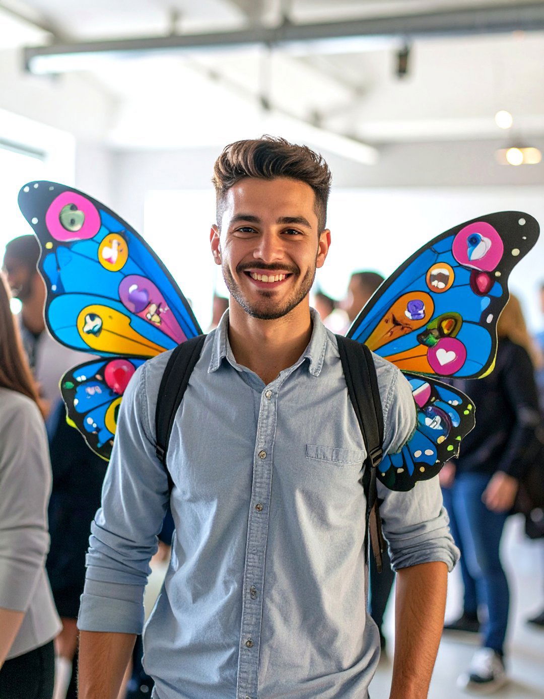 The Social Butterfly Costume - 30 office halloween costume ideas