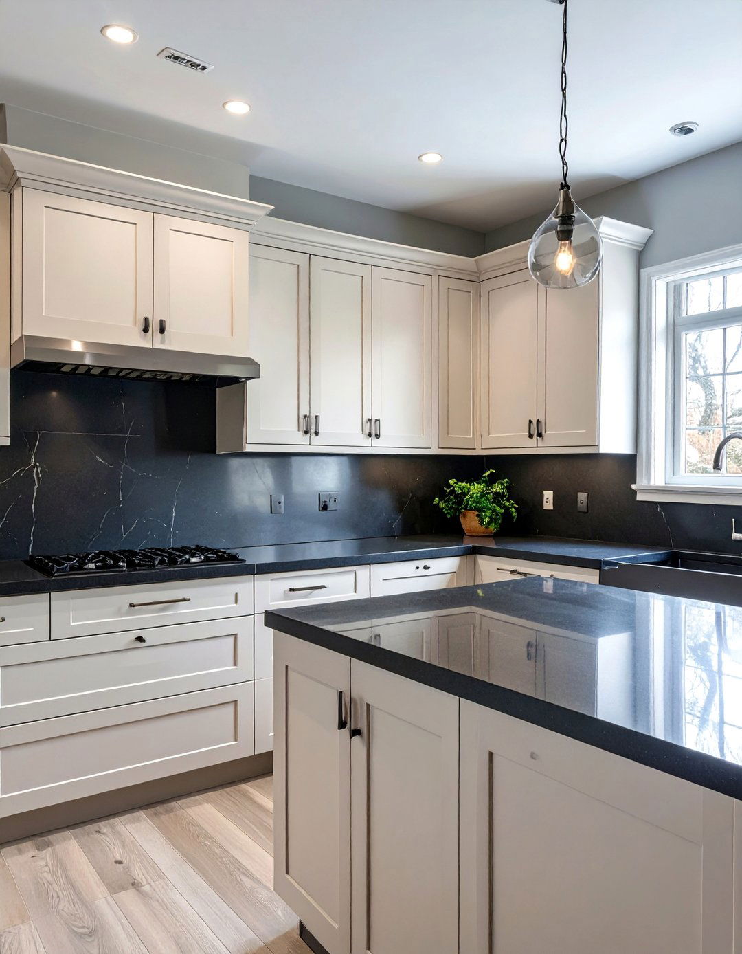 The Soft Contrast Kitchen - 30 black and white kitchen ideas