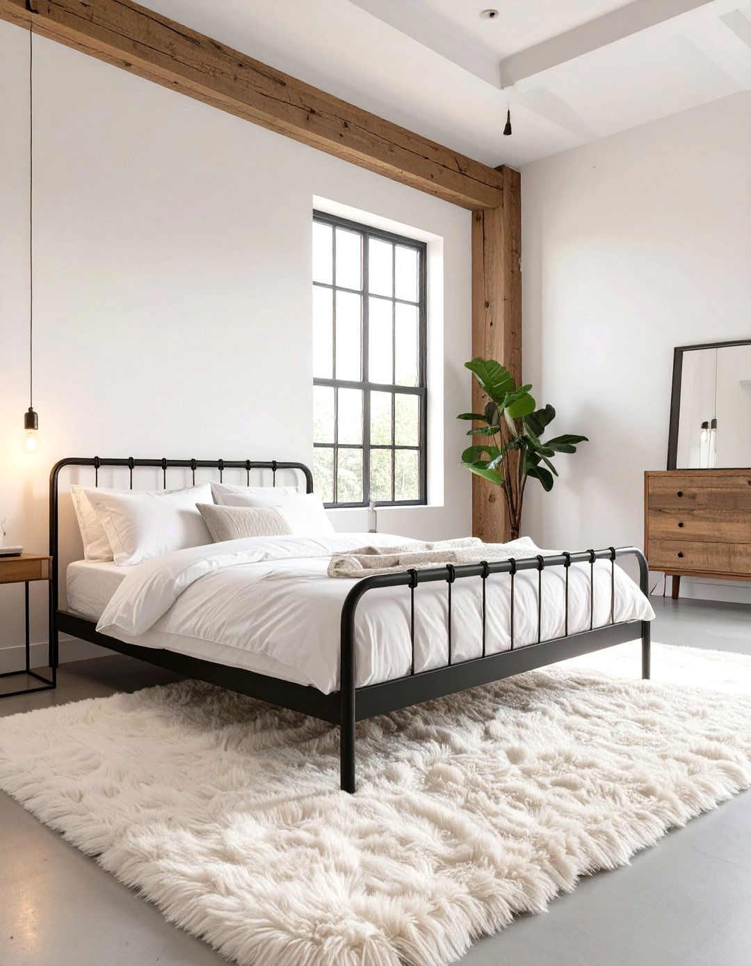 The Soft Industrial Bedroom - 30 cozy bedroom ideas