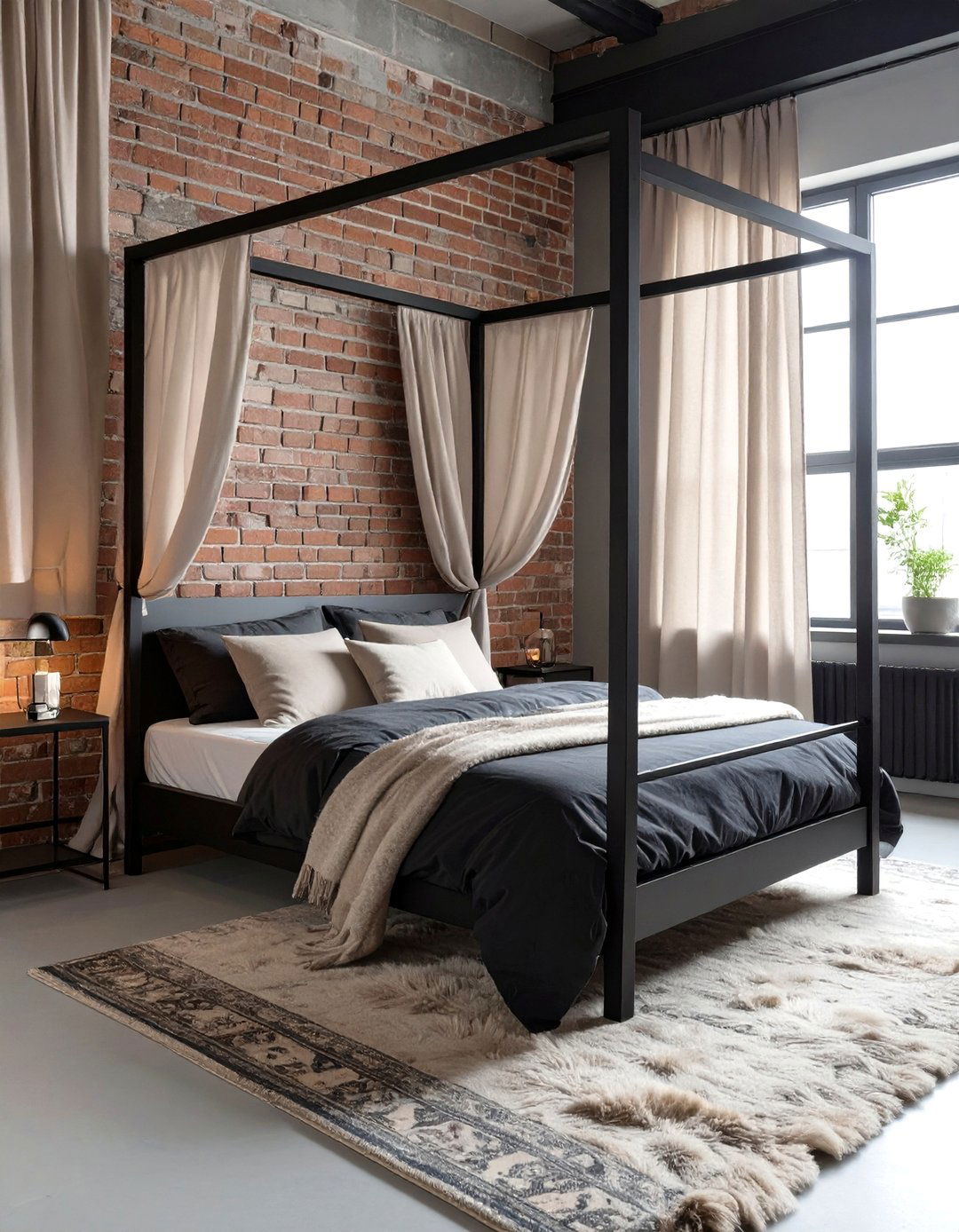 The Soft Industrial Neutral Bedroom - 30 neutral and black bedroom ideas