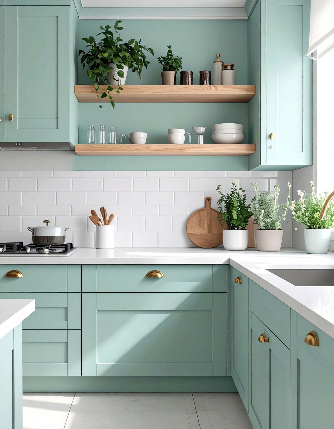 The Soft Pastel Kitchen - 30 apartment kitchen ideas