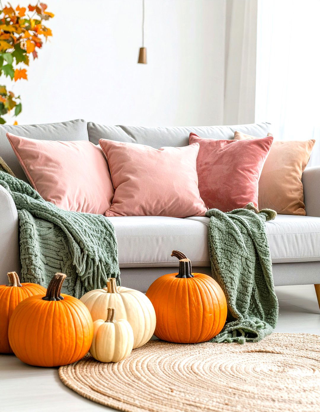 The Soft and Muted Pastels Living Room - 30 living room fall decor ideas