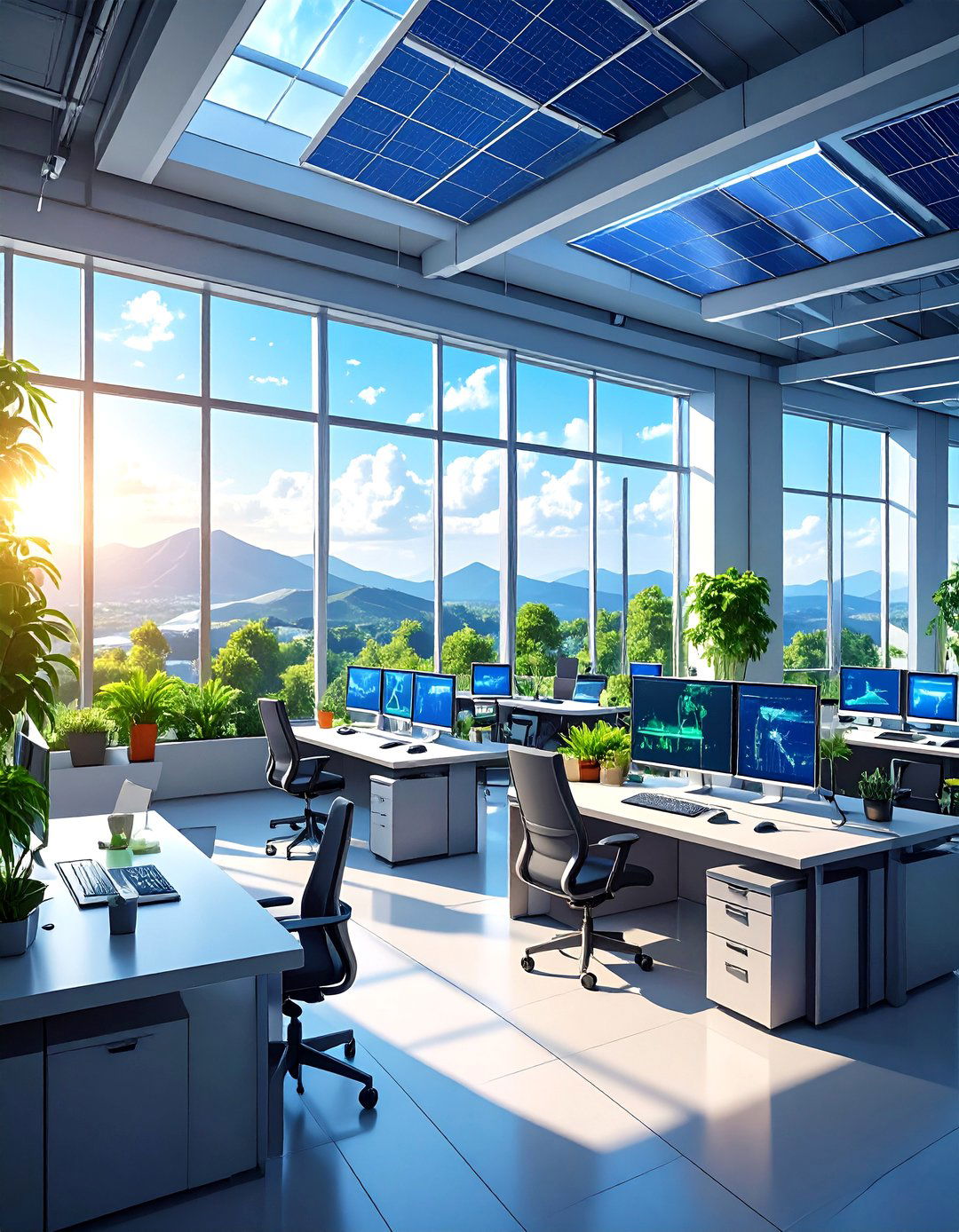 The Solar Powered Tech Hub Office - 30 green office ideas