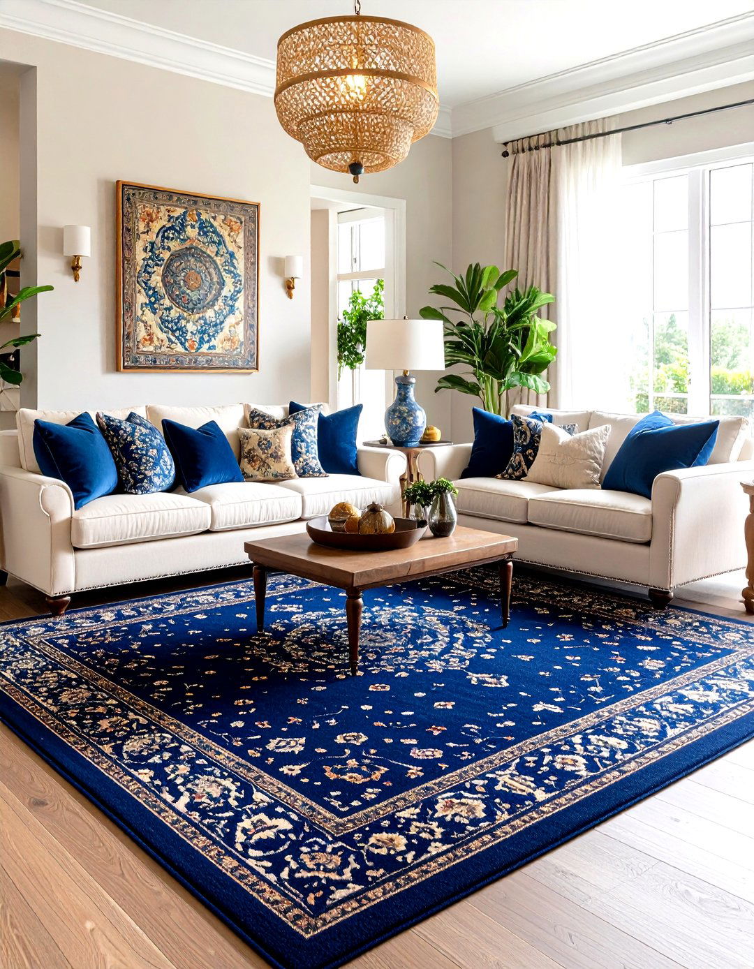 The Solid Color Wool Rug - 30 living room rug ideas