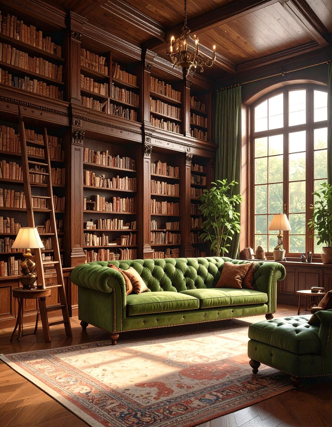 The Sophisticated Library Wall - 30 man cave wall ideas