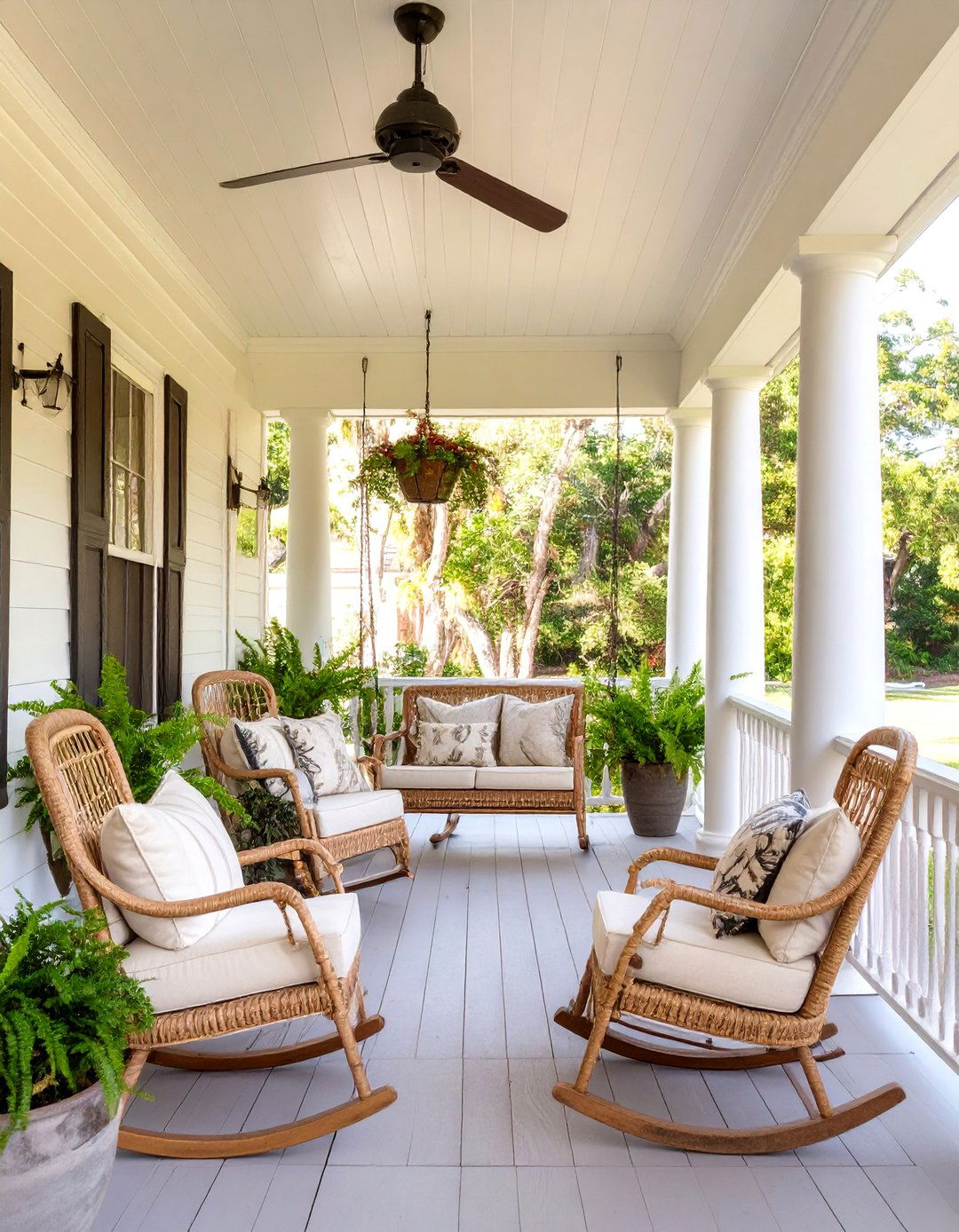 The Southern Traditional Porch - 30 american home design ideas