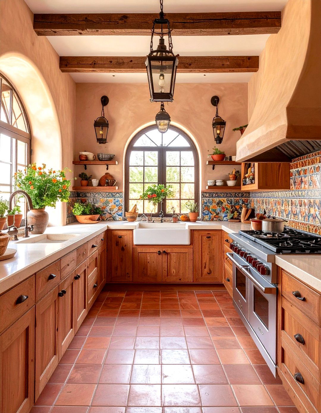 The Southwestern Adobe Kitchen - 30 kitchen layout design tool ideas