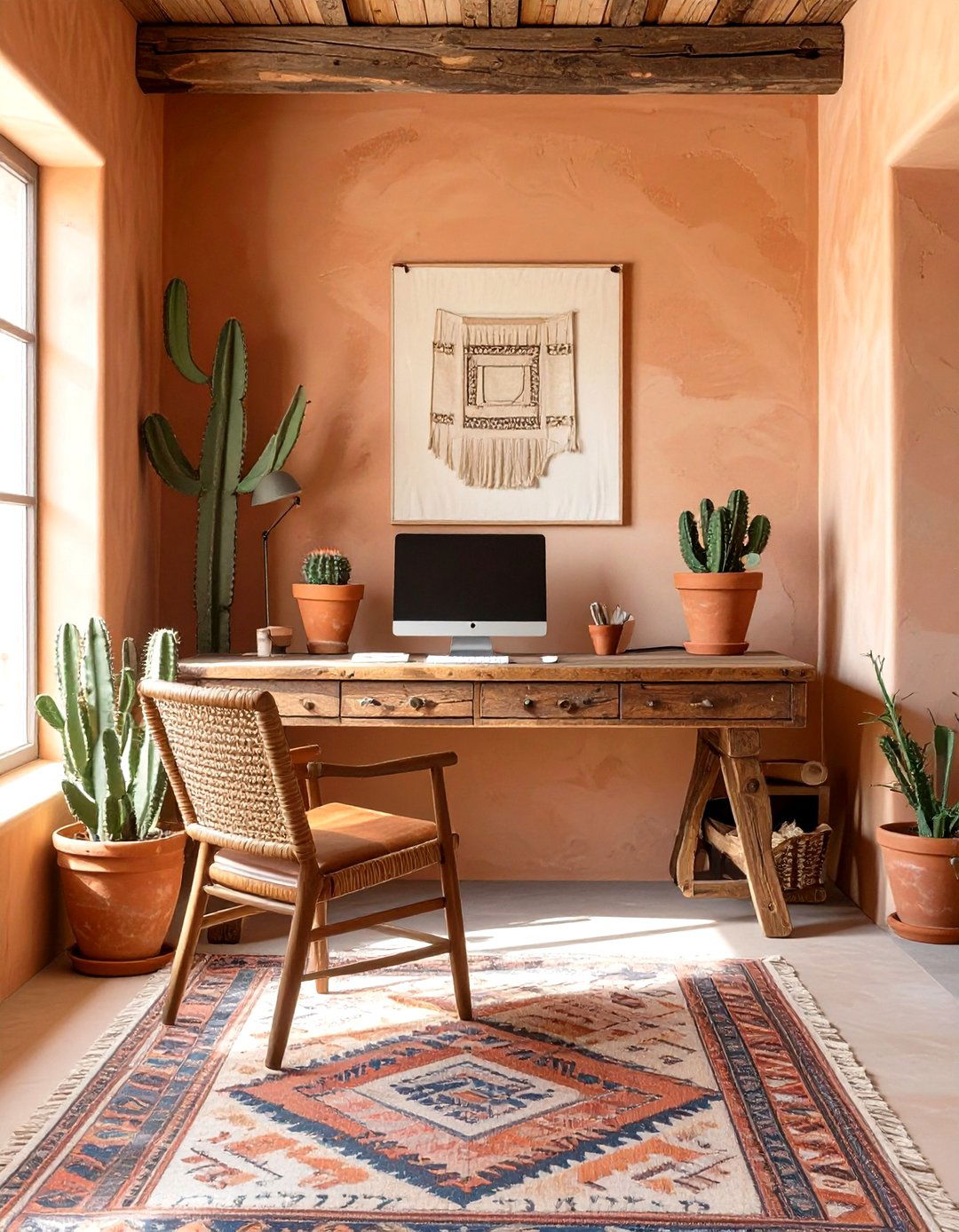 The Southwestern Adobe Office - 30 cozy office ideas