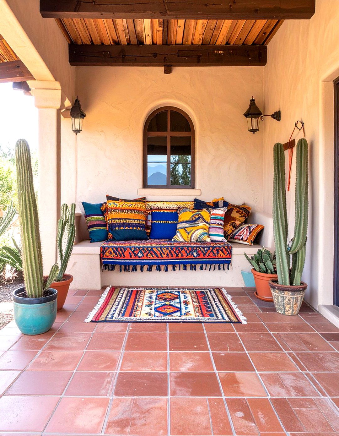 The Southwestern Adobe Porch - 30 house front porch ideas