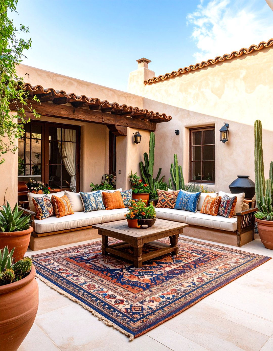The Southwestern Adobe Style Backyard - 30 backyard furniture ideas