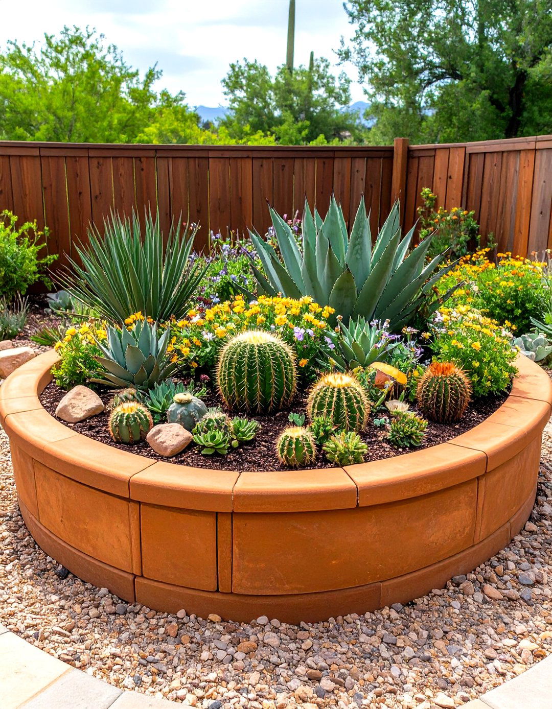 The Southwestern Adobe Style Box - 30 garden box ideas