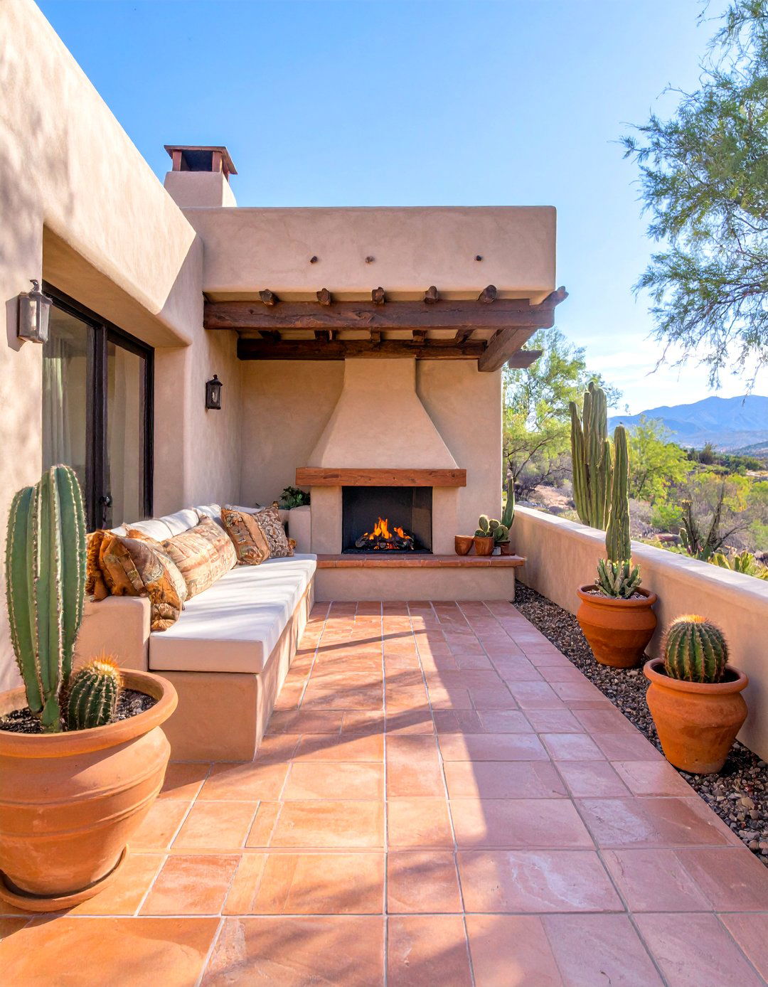 The Southwestern Adobe Style Deck - 30 cool deck ideas