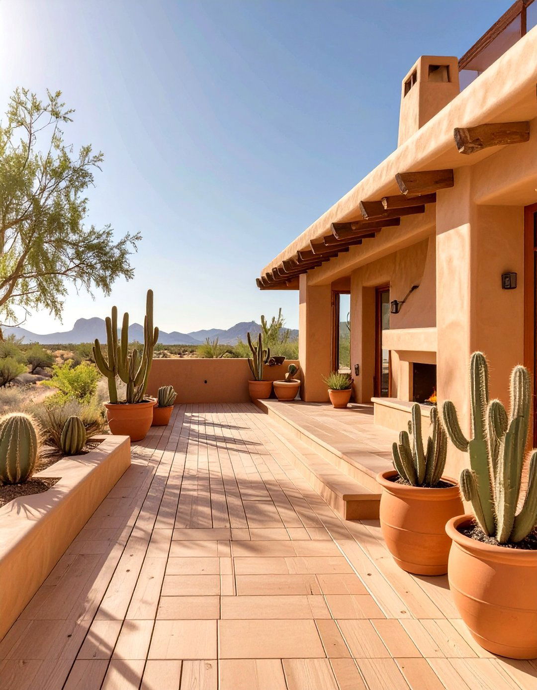The Southwestern Adobe Style Deck - 30 deck design tool ideas